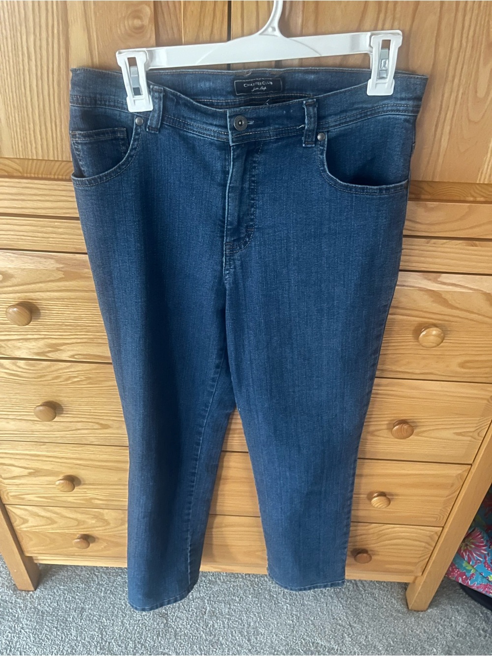 Charter Club Dark Blue Stretch Ankle Jeans 8S
